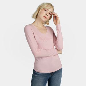 Pepe Jeans dámské světle růžové tričko Meckenzie - S (308)